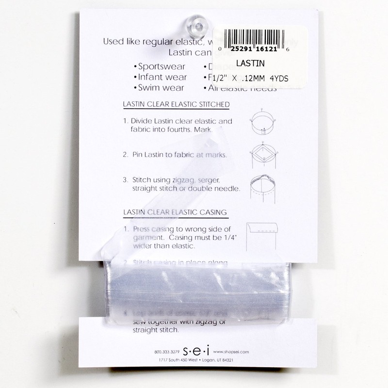 Sei Lastin Clear Elastic Tape 1/2" 4yd