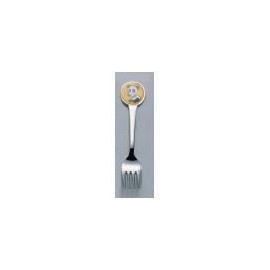 Round Panda Child Fork Yellow