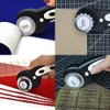 45mm Rotary Cutter with 7pcs Replacement Blades, Ergonomic Handle Rolling
