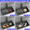 jkxoo 27-9/16" x 14-9/16" Sink Grid, Stainless Steel Sink Protectors