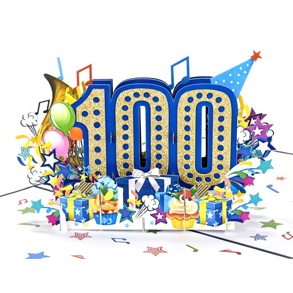 Teabug Cards Happy Birthday Pop Up 3D Greeting Card with