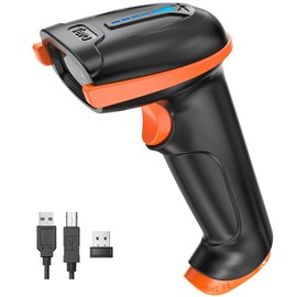 Tera 2D QR Lettore di Codici a Barre Senza Fili USB Cablato 1D 2D Wireless Barcode Scanner Codici a Barre Digitali/Stampati Funziona con Windows Mac Linux, D5100