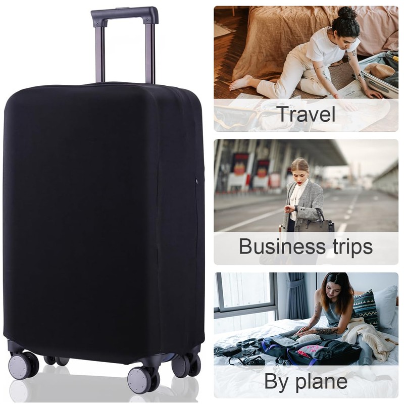 GNHG Suitcase Protective Case, Elastic Plain Suitcase Cover, Suitcase Protective