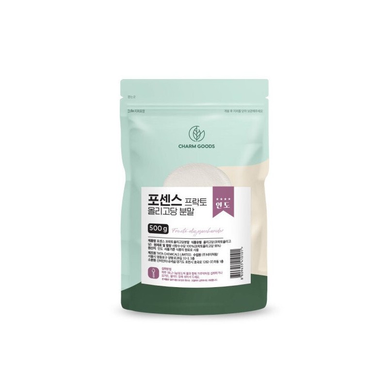 ChamGoods 프락토올리고당 분말 가루 프리바이오틱스 유산균 먹이 유익균 500g Fructooligosaccharide