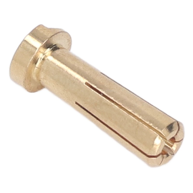 50 Pcs 5mm Battery Connector Plug 5mm Brass High Hardness