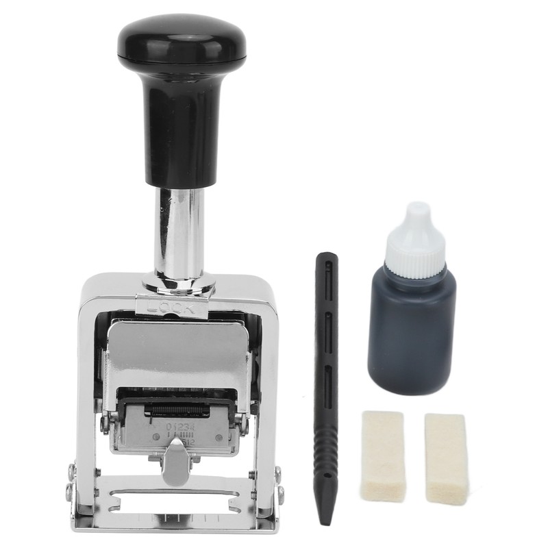 Number Stamp Zinc Alloy Shell Automatic Jump Number Self Inking
