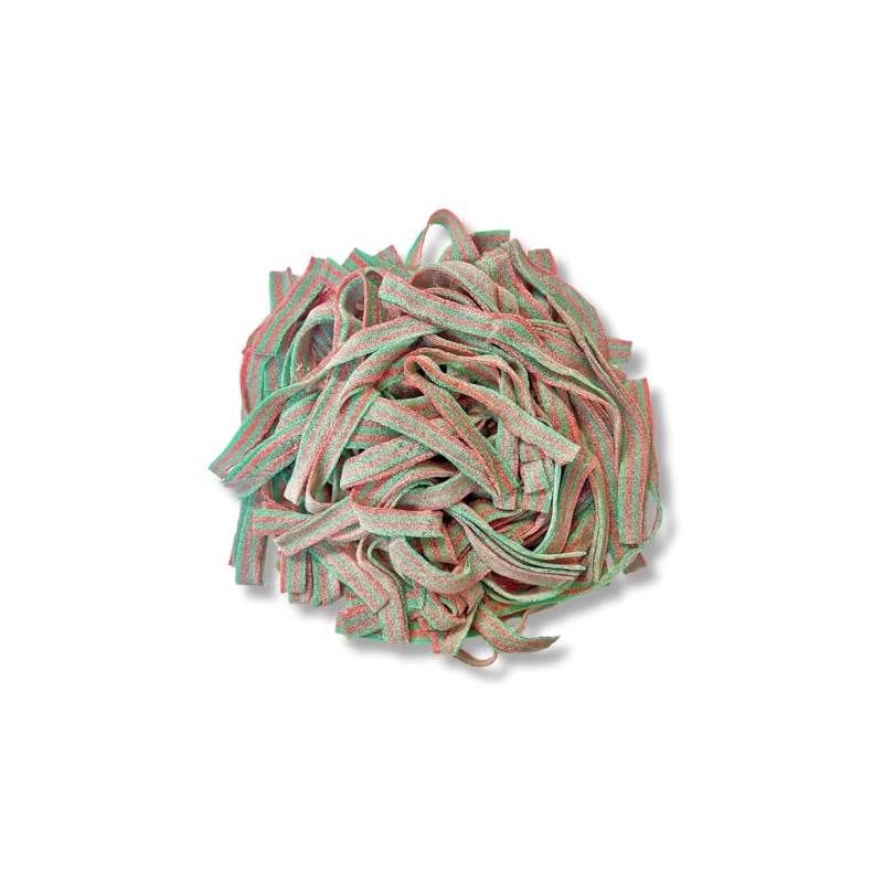 Sour Power Premium Candy Belts, Strawberry/Apple, 6.6 lb