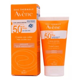 Avène Protector solar Avène  Con Color Crema 50FPS  en crema 50mL