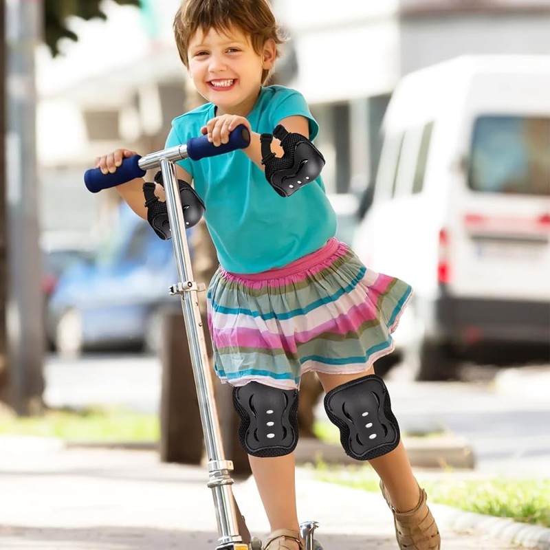 6 Pcs Knee and Elbow Pads 6 in 1 Adjustable
