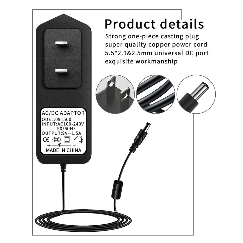 Adaptador 9V1.5A