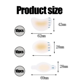 30 Pcs Blister Plasters for Feet, Hydrocolloid Dressings with Watch, Oval, Half-Moon Shapes, Corn, Toe Blister Prevention Cushions, New Skin Liquid Plaster for Foot Care