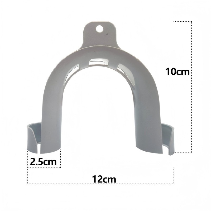 goduog 3pcs U Shaped Drain Hose Hook, Gray, Plastic, HolderHook,