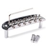 Alnicov Chrome Adjustable Saddle Bridge with Thimbles for Mustang Jaguar