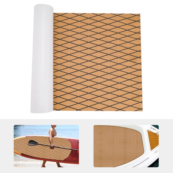 Unbranded EVA Boat Flooring Mat Non-Slip Faux Teak Decking Sheet