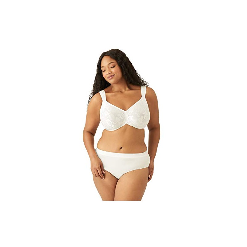 Wacoal Women's Awareness Unlined Full Figure Underwire Bra, Ivory, 42DDD