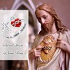 Sacred Heart of Jesus Ring 925 Sterling Silver Cross Rings
