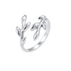 Elli Women's Ring Olive Leaf Motif Filigree in 925 Sterling