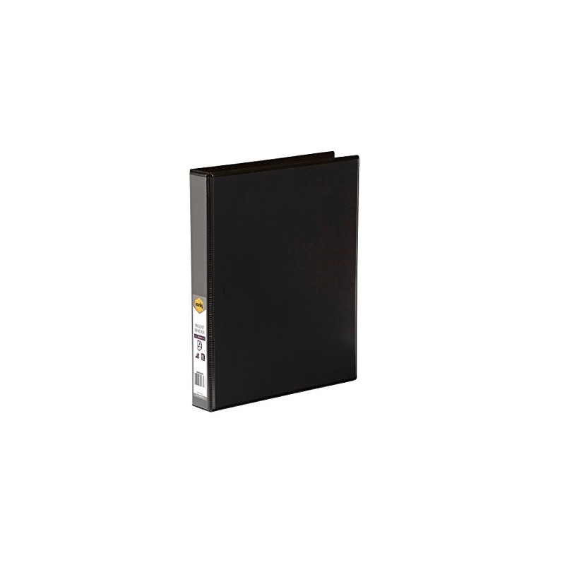 Marbig Clearview Insert Binder A4 4D Ring 25Mm Black