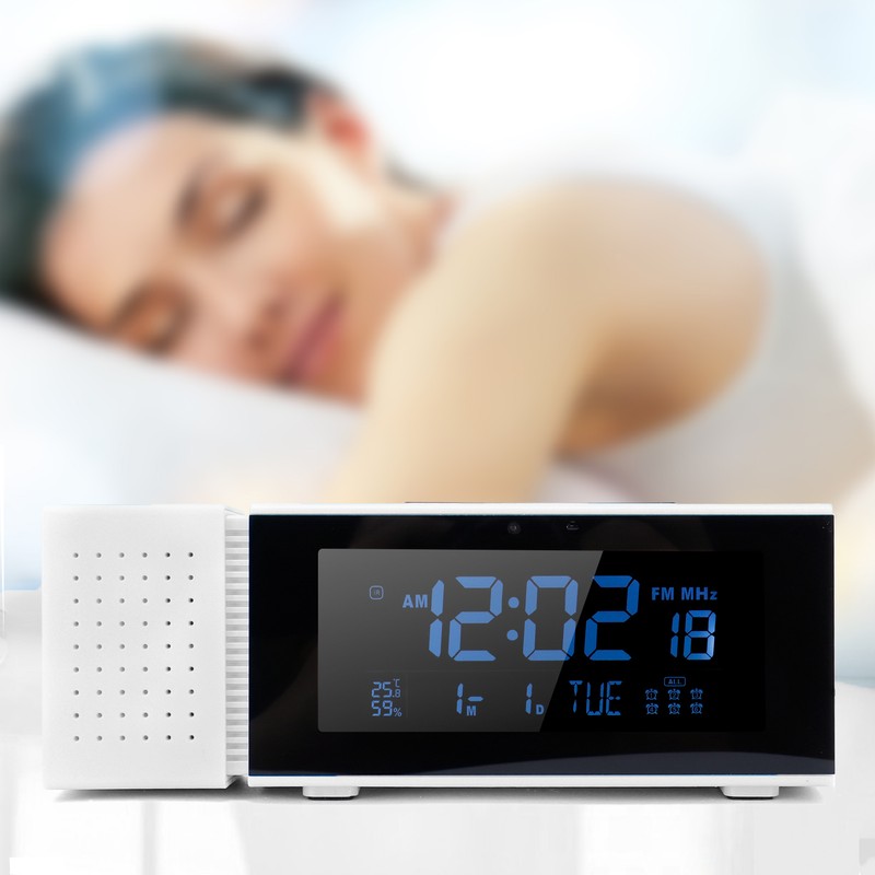 TSP30 Night Light Digital Clock Alarm with FM Radio Temperature
