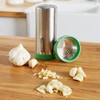Casabella Garlic Shake 'n Press-Stainless/Green, 8x8x18 cm