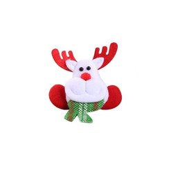 BSLVWG Christmas Brooch Pin with Light Christmas Decorations Luminous Brooch Cartoon Brooch Christmas Light Light Bulb Luminous Elk Bell Badge Flashing Brooch for Glow Party Gift (06)
