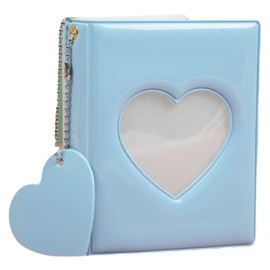 Plus Nao Album, Pocket Type, Correct, Trading Card, Card Case, Card Slot, Presentation Storage, Color Heart, Window, Mini Sai, blue