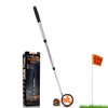 Zozen Measuring Wheel with 20pc Marking Flags, Scalable to Length