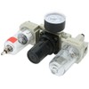 Air Oil Water Separator Triplet Automatic Drainage Pressure Regulator Aluminum