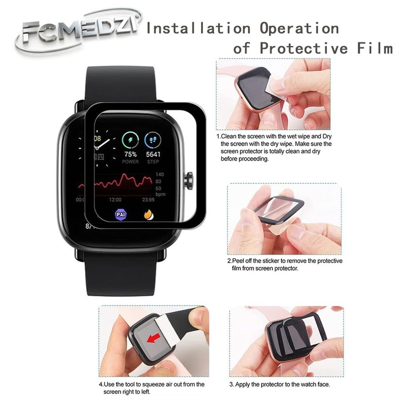 FCMEDZI Clear TPU Screen Protector Compatible for Garmin Venu X1，
