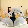 champracer Plush Toy with Large Shark Cat, Cuddly Toy Shark