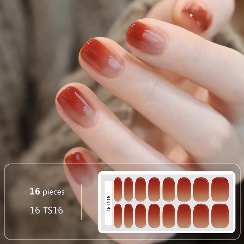 [YUANLIFE] ネイルシール 手用 3枚入り 貼るだけ 純色 キラキラ ネイルステッカー ショートネイル オフィスネイル