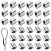 Pack of 60 Aluminium Sleeves M6 Aluminium Clamp Press Clamps