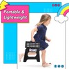 Delxo Folding Step Stool,11 Inch Non-Slip Foldable Step Stools for