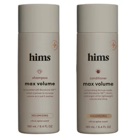 hims Max Volume Men's Shampoo & Conditioner Set - Volumizing Natural Shampoo and Conditioner for Men - Adds Volume, Shine & Bounce - Citrus Spice - 2 x 6.4 fl oz