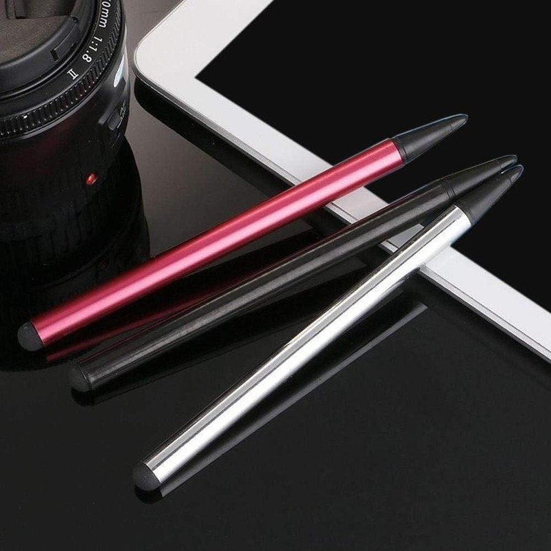 3 Silver Stylus Pens, Universal Fine Point Pencil for Cell