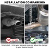 2 Pcs Heavy Duty Exhaust Hangers, Flexible Swivel Muffler Hanger