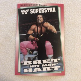 Titan Sports & Evart Enterprise 1993 WF Superstar Bret "Hit Man" Hart Post Card, NEW