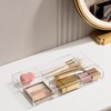 HBlife Acrylic Desk Drawer Organizer Tray with 6 Compartments, Small
