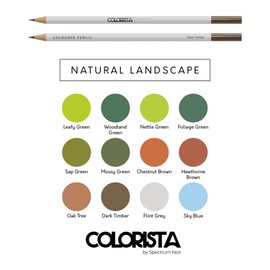 Spectrum Noir Colorista Coloured Pencils-Pack of 12-Natural Landscape, Multicolour, one Size