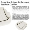 EDIETH Driver Side Bottom Replacement Seat Foan Cushion Fit for