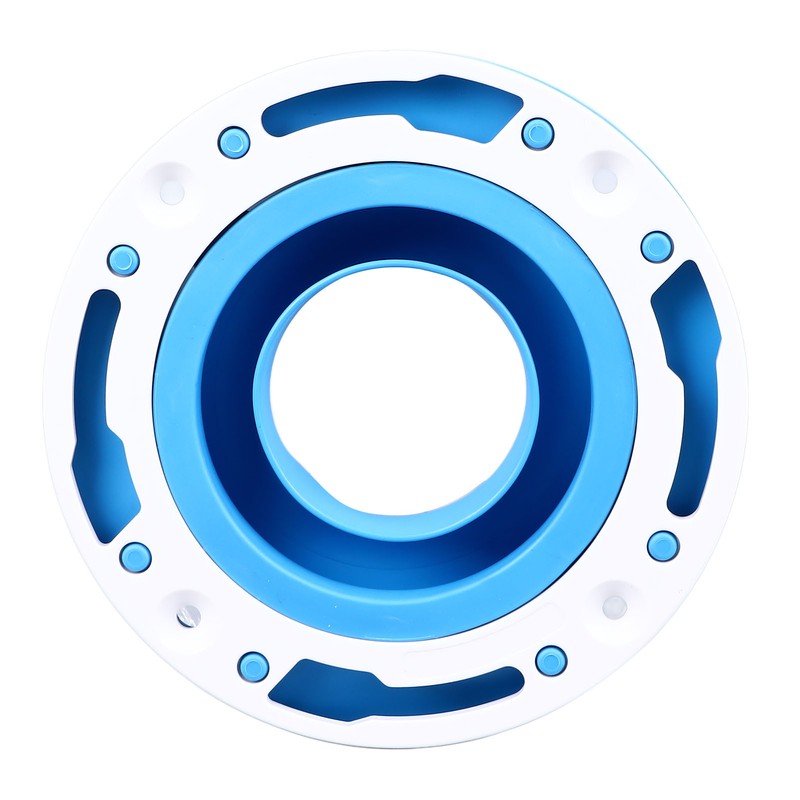 Toilet Flange Repair Kit Blue Durable Silicone ABS Easy Installation