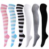 DRESHOW DRESHOW 6 Pairs Long Socks Thigh High Socks Tights