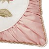Touch of Class Blush Rose Embroidered 18" Square Pillow
