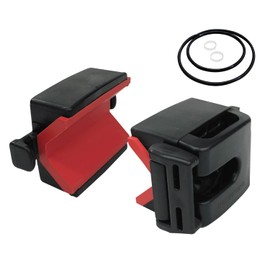 Daiichi Seiko 02044 Handrail Mounting Adapter, Black, Fixed Side Adapter: 1.6 x 2.4 x 0.8 inches (40 x 60 x 21 mm), Washer Side Adapter: 1.6 x 2.2 x 1.3 inches (40 x 56 x 34 mm)