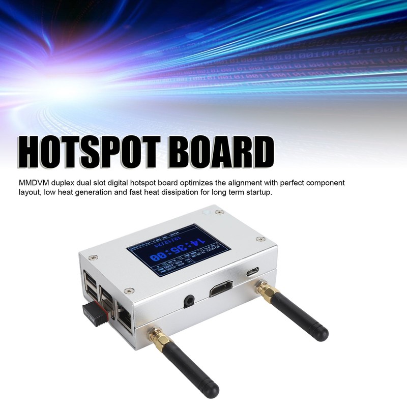MMDVM Duplex Hotspot Board Aluminum Housing Color Display Support C4FM