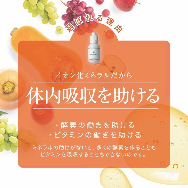 THE MINERALS ザミネラルズ 内容量 30ml 湖水由来の天然ミネラル成分 国内生産 水溶性ミネラル 主要成分マグネシウム ナトリウム