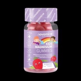Novomins Kids Magnesium Strawberry Flavoured 30 Gummies