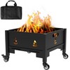 BBQration 16 Inch Portable Fire Pit with Bag for Outside