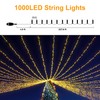 LIGHTSHARE 1000LED 328FT String Lights Warm White, 8 Modes 30V