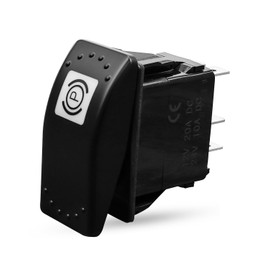 Parking Brake Rocker Switch Replace 142-9320 Fit for Caterpillar Cat Skid Steer Loader 216 216B 246 257 262 246B 247 247B 247B3 252 252B 252B3 257 259B3, 4 Pin ON-Off Handbrake Switch